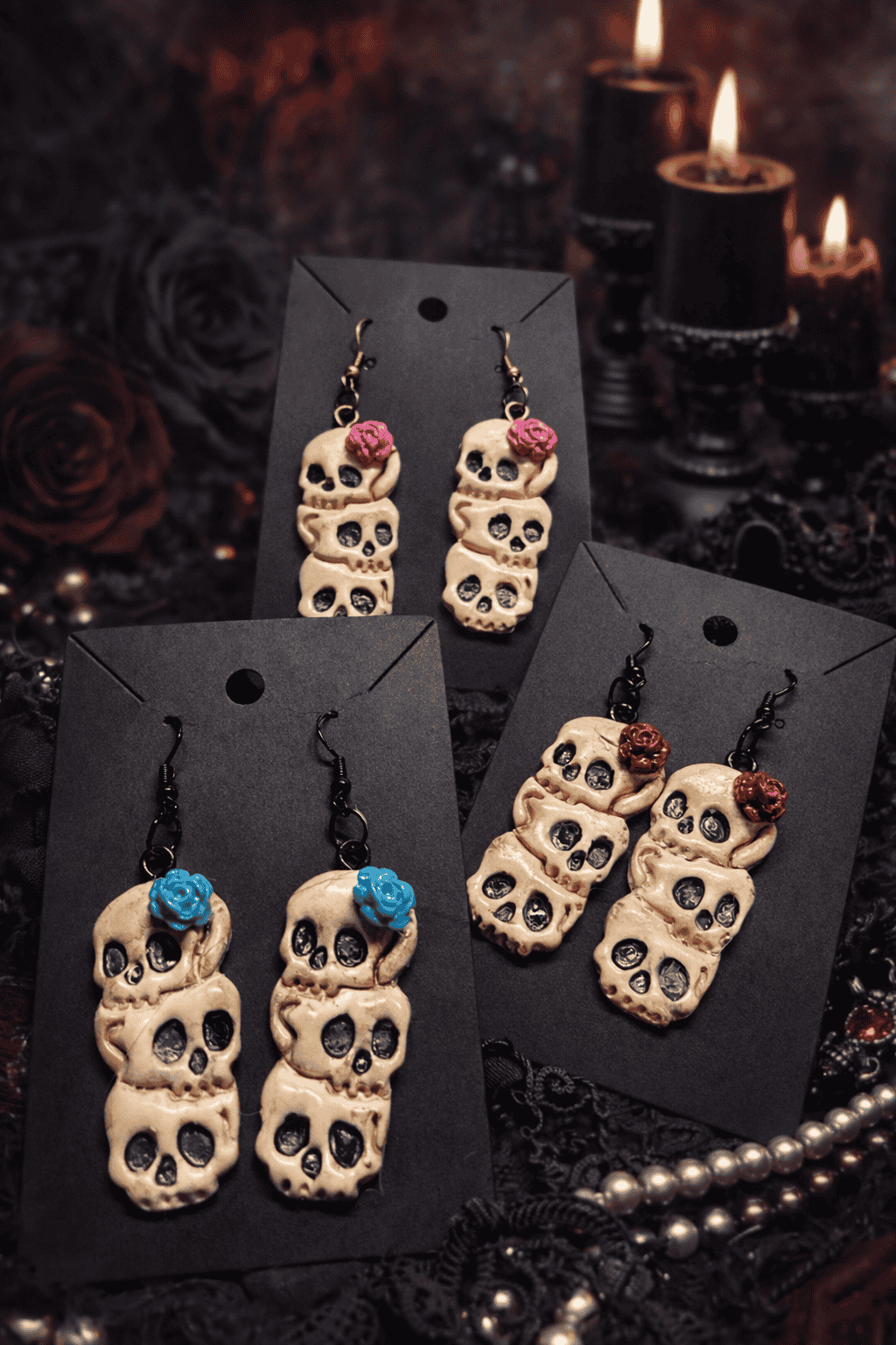 Crimson Grave handmade earrings